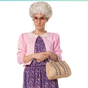 Golden Girls “Sophia” Halloween costume, xl, glasses, wig, dress and handbag